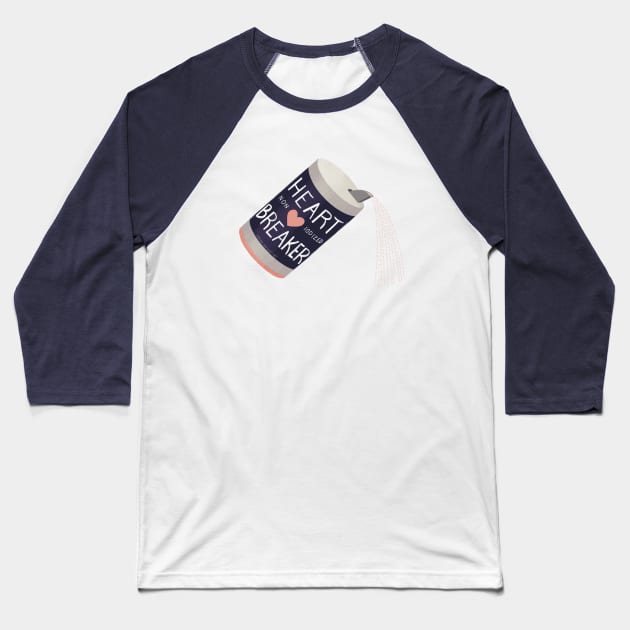 Heart Breaker Baseball T-Shirt by SarahWrightArt